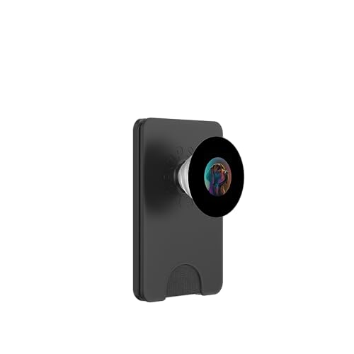 Retrowave-Nächte mit Chocolate Lab Aesthetic PopSockets PopWallet für MagSafe Retrowave-Nächte mit Chocolate Lab Aesthetic PopSockets PopWallet für MagSafe von Your Favorite Dog in Synthwave Aesthetic