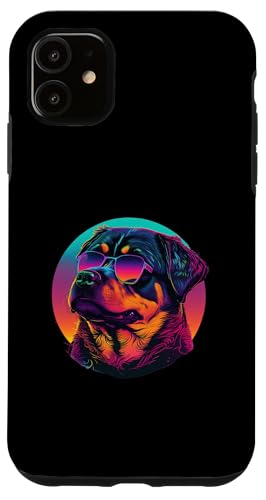 Rottweilers Synthwave-Traumlandschaft Hülle für iPhone 11 Rottweilers Synthwave-Traumlandschaft Hülle für iPhone 11 von Your Favorite Dog in Synthwave Aesthetic