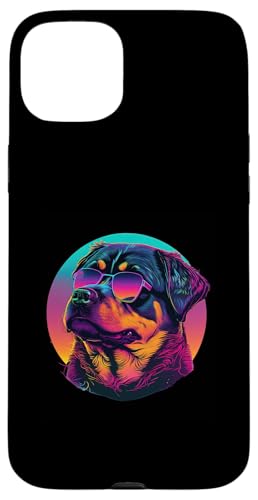 Rottweilers Synthwave-Traumlandschaft Hülle für iPhone 15 Plus Rottweilers Synthwave-Traumlandschaft Hülle für iPhone 15 Plus von Your Favorite Dog in Synthwave Aesthetic