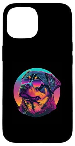 Rottweilers Synthwave-Traumlandschaft Hülle für iPhone 15 Rottweilers Synthwave-Traumlandschaft Hülle für iPhone 15 von Your Favorite Dog in Synthwave Aesthetic