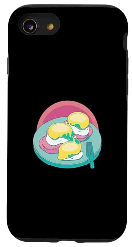 Artistic Eggs Benedikt für ein kreatives Mahlzeitenerlebnis Hülle für iPhone SE (2020) / 7 / 8 von Your Favorite Food in Vaporwave Aesthetic