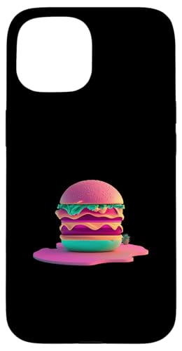 Cheeseburger Vaporwave Retrowave Aesthetic Hülle für iPhone 15 Cheeseburger Vaporwave Retrowave Aesthetic Hülle für iPhone 15 von Your Favorite Food in Vaporwave Aesthetic