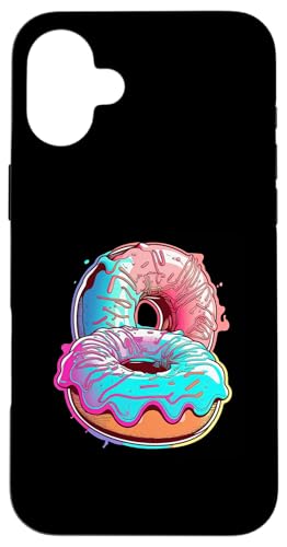 Donuts Vaporwave Synthwave Aesthetic Hülle für iPhone 16 Plus Donuts Vaporwave Synthwave Aesthetic Hülle für iPhone 16 Plus von Your Favorite Food in Vaporwave Aesthetic