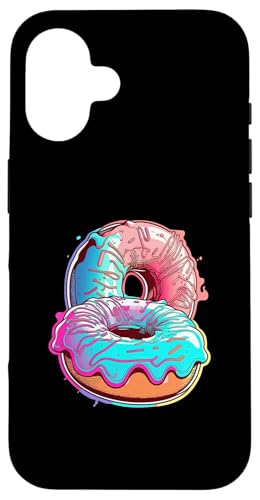 Donuts Vaporwave Synthwave Aesthetic Hülle für iPhone 16 Donuts Vaporwave Synthwave Aesthetic Hülle für iPhone 16 von Your Favorite Food in Vaporwave Aesthetic