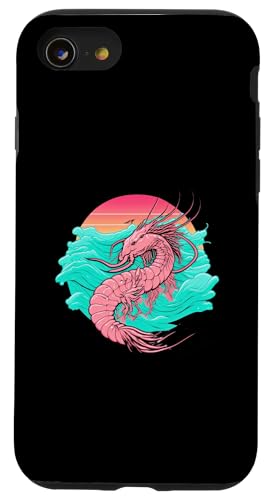 Shrimp Vaporwave Retrowave Aesthetic Hülle für iPhone SE (2020) / 7 / 8 von Your Favorite Food in Vaporwave Aesthetic