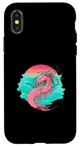 Shrimp Vaporwave Retrowave Aesthetic Hülle für iPhone X/XS Shrimp Vaporwave Retrowave Aesthetic Hülle für iPhone X/XS von Your Favorite Food in Vaporwave Aesthetic