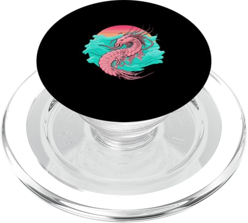 Shrimp Vaporwave Retrowave Aesthetic PopSockets PopGrip für MagSafe Shrimp Vaporwave Retrowave Aesthetic PopSockets PopGrip für MagSafe von Your Favorite Food in Vaporwave Aesthetic