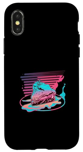 Vaporwave Steak: 80er und 90er Jahre Ästhetik Hülle für iPhone X/XS von Your Favorite Food in Vaporwave Aesthetic