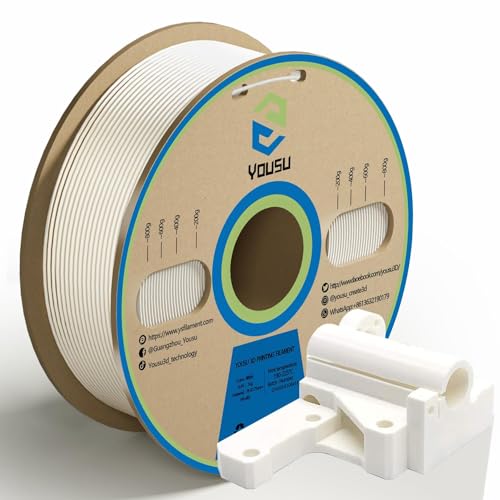 YOUSU pla filament 1.75, 3d drucker filament, 3d filament pla 1kg (2,2 lbs), pla weiß von Yousu