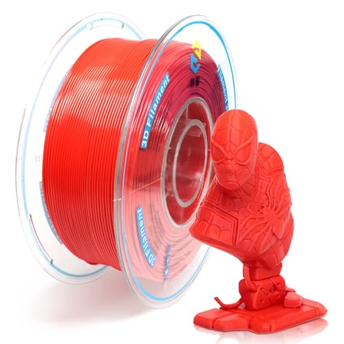 YOUSU 3D-Drucker-Filament PLA-Filament 1,75 mm, rotes PLA-Filament für 3D-Drucker und 3D-Stift, Genauigkeit 0,03 mm, 1 kg (2,2 lbs). von Yousu