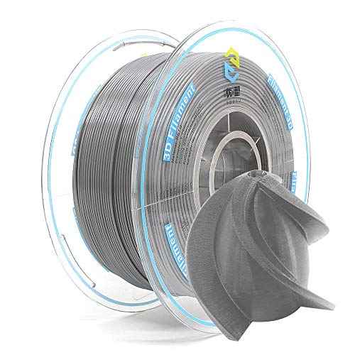 YOUSU PETG 3D Printer Filament 1.75mm Gray, 1kg PLA Filament (2.2lbs) Better Physical Strength and Layer Bonding Performance, Fit Most FDM Printer (PETG Gray) von Yousu