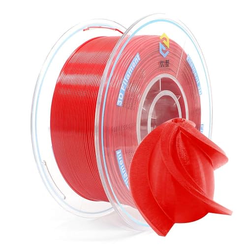 YOUSU PETG 3D Printer Filament 1.75mm Red, 1kg PLA Filament (2.2lbs) Better Physical Strength and Layer Bonding Performance, Fit Most FDM Printer (PETG Red) von Yousu