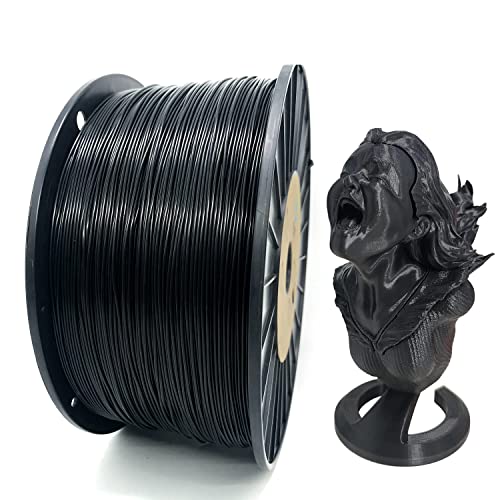 YOUSU Schwarzes PLA Plus (PLA+) Filament 1,75 mm 3D Drucker Filament Große Spule PLA Filament für 3D Drucker & 3D Stift, 3kg (6.6 lbs) von Yousu