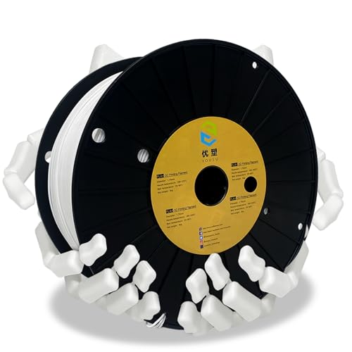 YOUSU pla filament 1.75, 3d drucker filament, 3d filament pla 3kg (6,6 lbs), pla weiß von Yousu