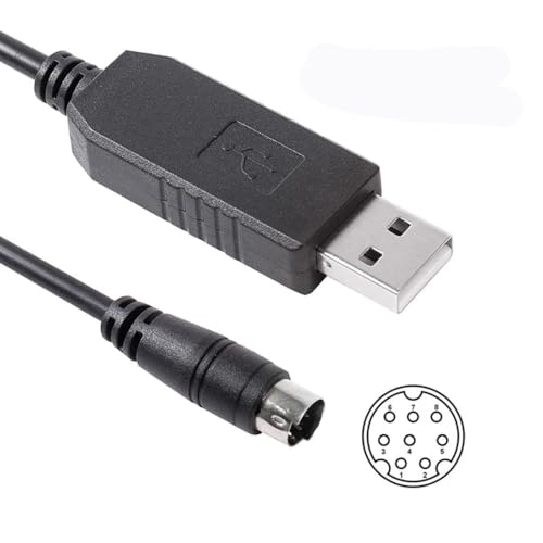 USB auf 8-poligen Mini-DIN-Stecker Serielles Adapterkabel (CT-62 CAT-Kabel) für Yaesu Radios FT-817, FT-857, FT-897, FT-897D - Daten-CAT-Steuerung & Linear-Tuner (1M) von Youtang