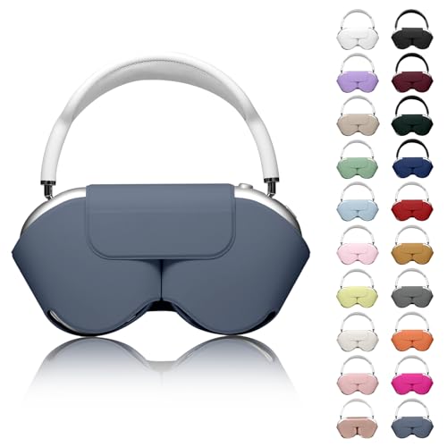 Youtec Schutzhülle für Apple Airpods Max, Kopfhörer-Schutzhülle für AirPod Max, unterstützt den Schlafmodus, kratzfest und staubdicht, Airpod Pro Max aus PU-Leder, Graublau 2 Youtec Schutzhülle für Apple Airpods Max, Kopfhörer-Schutzhülle für AirPod Max, unterstützt den Schlafmodus, kratzfest und staubdicht, Airpod Pro Max aus PU-Leder, Graublau 2 von Youtec