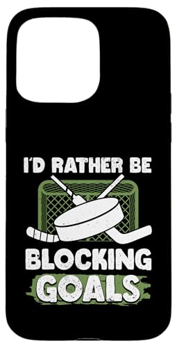 Eishockey-Torwart Hülle für iPhone 15 Pro Max von Youth Hockey Goalie Gifts for Boys