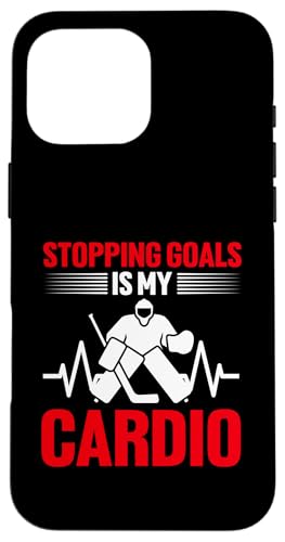 Eishockey-Torwart Hülle für iPhone 16 Pro Max von Youth Hockey Goalie Gifts for Boys