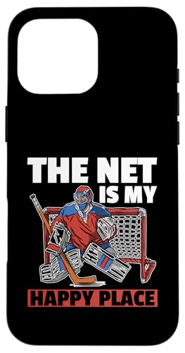 Eishockey-Torwart Hülle für iPhone 16 Pro Max von Youth Hockey Goalie Gifts for Boys