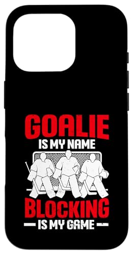 Eishockey-Torwart Hülle für iPhone 16 Pro von Youth Hockey Goalie Gifts for Boys