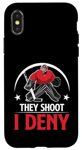Eishockey-Torwart Hülle für iPhone X/XS Eishockey-Torwart Hülle für iPhone X/XS von Youth Hockey Goalie Gifts for Boys
