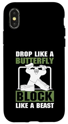 Eishockey-Torwart Hülle für iPhone X/XS Eishockey-Torwart Hülle für iPhone X/XS von Youth Hockey Goalie Gifts for Boys