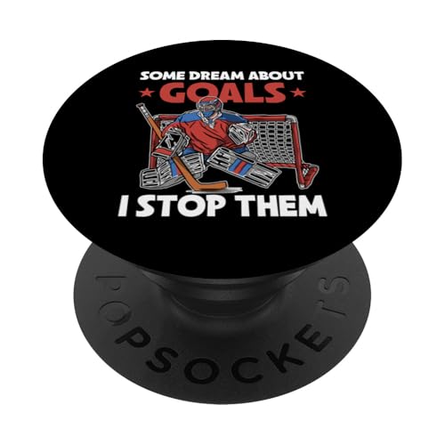 Eishockey-Torwart PopSockets Klebender PopGrip von Youth Hockey Goalie Gifts for Boys