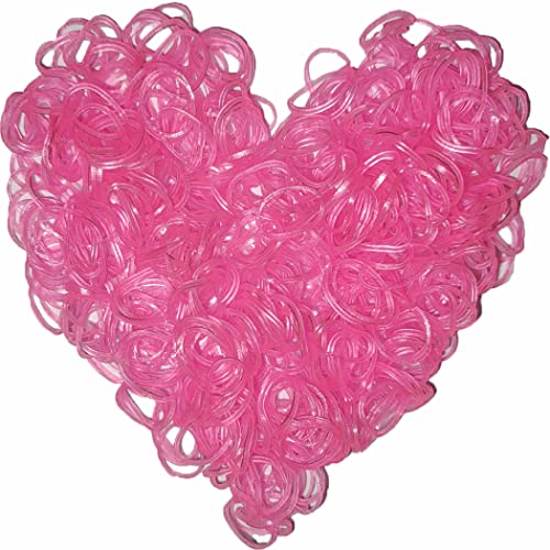 Yowamho 900 Gummibänder Leuchtendes Rosa mit 24 S-Clips und 1 kleinen Häkelnadel, Gummibänder für Armbänder. Yowamho 900 Gummibänder Leuchtendes Rosa mit 24 S-Clips und 1 kleinen Häkelnadel, Gummibänder für Armbänder. von Yowamho