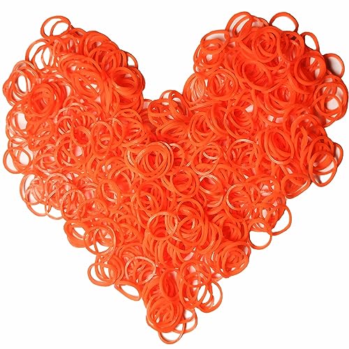 Yowamho 900 Gummibänder Mandarinenrot mit 24 S-Clips und 1 kleinen Häkelnadel, Gummibänder für Armbänder. Yowamho 900 Gummibänder Mandarinenrot mit 24 S-Clips und 1 kleinen Häkelnadel, Gummibänder für Armbänder. von Yowamho