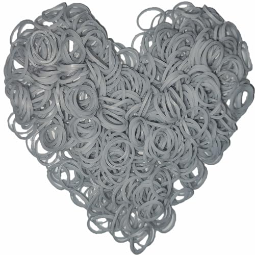 Yowamho 900 Gummibänder Silber mit 24 S-Clips und 1 kleinen Häkelnadel, Gummibänder für Armbänder. Yowamho 900 Gummibänder Silber mit 24 S-Clips und 1 kleinen Häkelnadel, Gummibänder für Armbänder. von Yowamho