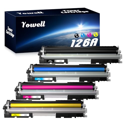 126A CE310A Toner Kompatible für HP 126A 130A CE310A CE311A CE312A CE313A für HP Laserjet Pro 100 Color MFP M175 M175A M175nw M176 M176FN M177 M177FW M275 M275NW MFP CP1020 CP1025 CP1025nw von Yowell