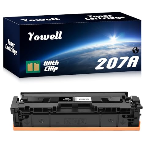 207A Toner Schwarz Mit Chip Kompatible Ersatz für HP 207A W2210A Toner Schwarz für Toner Color Laserjet Pro M283fdw, M282nw, M283cdw,M255dw, M255nw,1* 207A Black von Yowell
