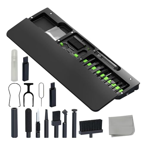 22 in 1 Tastatur Reinigungsset mit Wrist Rest Weichem Elastischem Material, Kopfhörer Reinigungsset für AirPods,Kompaktes Design PC Reinigungsset Zubehör für Tablet, Computer, Kamera, Handys 22 in 1 Tastatur Reinigungsset mit Wrist Rest Weichem Elastischem Material, Kopfhörer Reinigungsset für AirPods,Kompaktes Design PC Reinigungsset Zubehör für Tablet, Computer, Kamera, Handys von Yoxovo