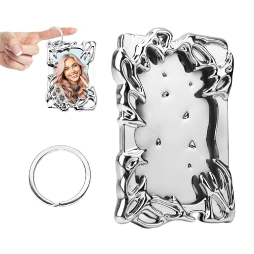 Yqhugbc Photocard Holder, Kpop Photocard Holder, ID Card Holder, Acrylic Photocard Holder, Electroplated Y2K ID Card Badge Holder, für Kreditbrief Bankkarte Studentenausweis von Yqhugbc