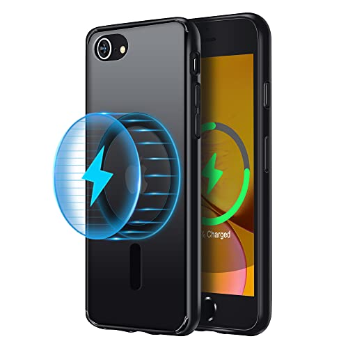 Yriklso Magnetische Schutzhülle für iPhone SE 2022/iPhone SE 2020/iPhone 8, eingebaute Magnete, kompatibel mit MagSafe, durchscheinende harte PC-Rückabdeckung für iPhone 8/SE 2/SE 3 (4,7 Zoll), von Yriklso