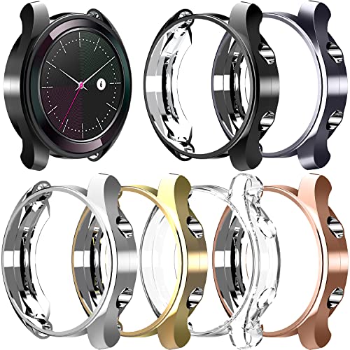 Hülle Kompatibel für Huawei Watch GT 2 46mm Displayschutzhülle Soft Slim Plated TPU Full Cover Kratzfest für Huawei Watch GT 2 46mm Smartwatch (6pack) von Yrzper