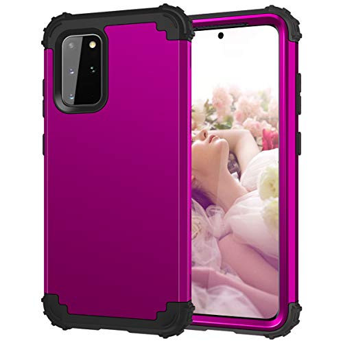 Hülle für Galaxy S20 Plus 3 in 1 PC+TPU 360 Grad Voll Schutz Full Body Bumper Handy-Hülle Case Back Cover für Galaxy S20 Plus (Dunkelviolett, Galaxy S20 Plus) von Yrzper