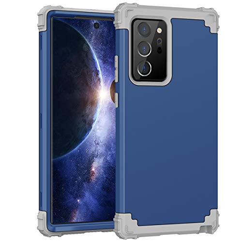 Hülle für Samsung Galaxy Note20 Ultra 5G 6.9'' Hülle 3 in 1 PC+TPU 360 Grad Voll Schutz Full Body Bumper Handy-Hülle Case Back Cover für Samsung Galaxy Note 20Ultra 5G(Marine) von Yrzper
