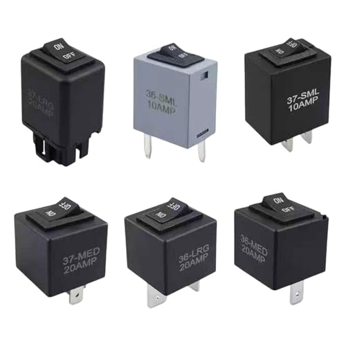 YsXoWiui 6 Stück Relais Schalter Set für Fahrzeuge, Einfache Installation, 5 Pins Stecker YsXoWiui 6 Stück Relais Schalter Set für Fahrzeuge, Einfache Installation, 5 Pins Stecker von YsXoWiui