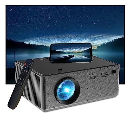 Beamer 5G WiFi Bluetooth Projektor, Full HD 1080P Projektor Kino 4K 8500L Oudoor Mini Projektor tragbar kompatibel mit TV Stick Laptop Tablet PC Schwarz Beamer 5G WiFi Bluetooth Projektor, Full HD 1080P Projektor Kino 4K 8500L Oudoor Mini Projektor tragbar kompatibel mit TV Stick Laptop Tablet PC Schwarz von Ysametp