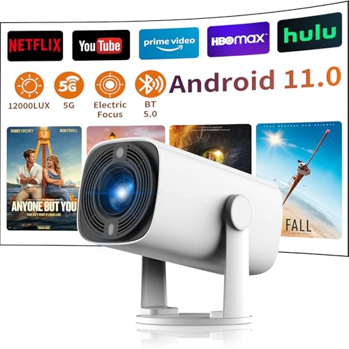 Videoprojektor, 5G WiFi Bluetooth Projektor Full HD 1080P Projektor 4K Support Movie Projector 8000L Oudoor Tragbarer Mini Projektor Kompatibel mit TV Stick Laptop Tablet PC HDMI USB Videoprojektor, 5G WiFi Bluetooth Projektor Full HD 1080P Projektor 4K Support Movie Projector 8000L Oudoor Tragbarer Mini Projektor Kompatibel mit TV Stick Laptop Tablet PC HDMI USB von Ysametp