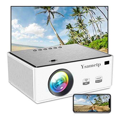 Videoprojektor Full HD 1080P Tragbarer Projektor Mini-Projektor 8000LHeimkino-Projektor Heimkinoprojektor kompatibel mit TV Stick/PS5 von Ysametp