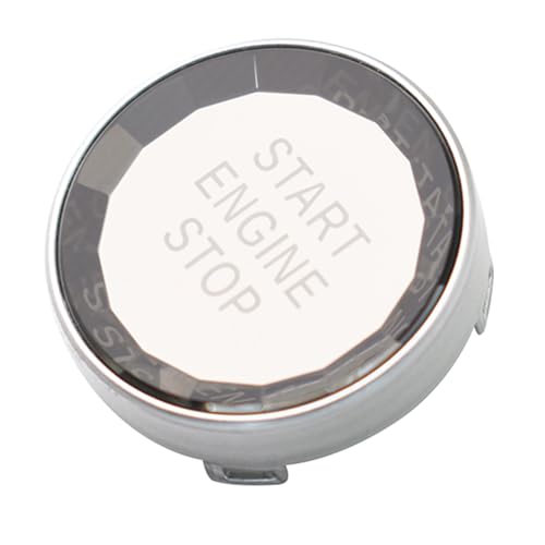 Ysbxitu Auto start Stopp Taste passt für Bmw Crystal start stop knopf Motor Abdeckung passt für Bmw 1er E87 3er E90 E91 E92 E93 5er E60 X1 E48 X3 E83 X5 E70 X6 E71 E72 Z4 E89 Motorstartknopf- Silber von Ysbxitu