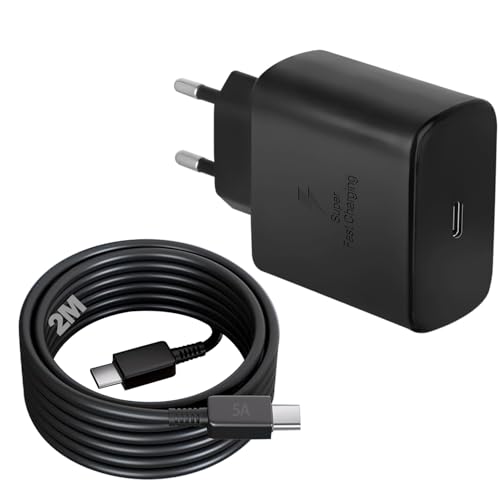 45W USB C Ladegerät Schnellladegerät kompatibe mit Samsung Galaxy S25 S24 S23 S22 S22 S21 S20 Ultra Plus Note10+ A56/ Tab S10 Plus S10 Ultra S9+ S9 Ultra S9 FE+ S8+ S8 Ultra S7+ mit Ladekabel Typ C von Ysevnotan