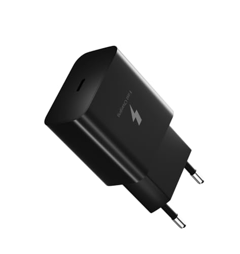 USB C Ladegerät Stecker Adapter Netzteil, 15W Schnellladegerät für Samsung Galaxy S23 S22 S21 S20 FE S11 S10 S9 S8 A04s A14 A13 4G A23 A33 A54 A34 5G iPhone iPad Google Pixel 8 Flach Handy schwarz von Ysevnotan