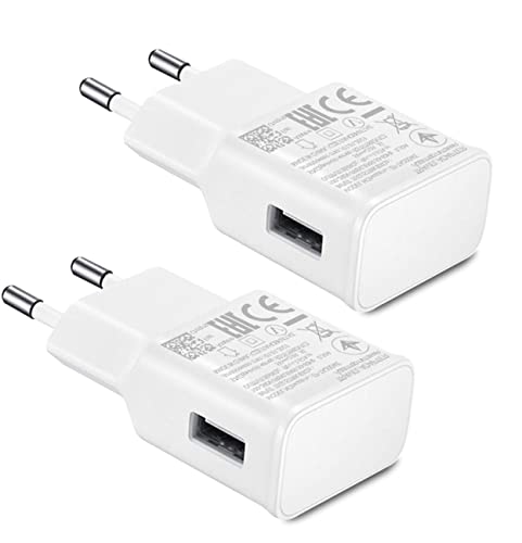 USB Ladegerät Stecker Adaptives Schnell Ladegerät Ladeadapter für Samsung A04 S S14 S 4G A15 5G A23 5G A25 5G A33 5G A34 5G A35 5G A55 5G A54 5G A53 A71 M34 5G S10 S20 FE 5G S9 Schnellladung 2er Pack von Ysevnotan