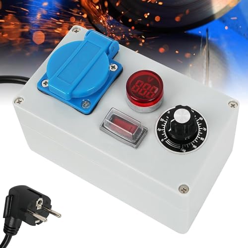 Dimmerschalter, Elektrischer Spannungsregler,2000W Leistungsregler Drehzahlregler Motor Spannungsregler 230v Dimmer Steckdose Dimmerschalter, Elektrischer Spannungsregler,2000W Leistungsregler Drehzahlregler Motor Spannungsregler 230v Dimmer Steckdose von Ysislybin