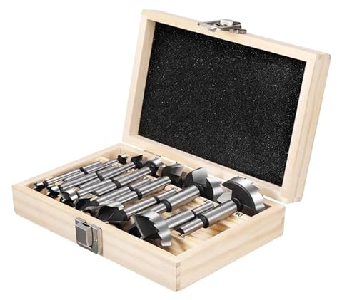 Forstnerbohrer Set, 12 Stück Topfbohrer Astlochbohrer Kunstbohrer Holzbohrer 10-50mm Kohlenstoffstahl Foster Bits Holzbearbeitungswerkzeuge Lochsägenfräser Scharnierbits Rundschaftbohrer Forstnerbohrer Set, 12 Stück Topfbohrer Astlochbohrer Kunstbohrer Holzbohrer 10-50mm Kohlenstoffstahl Foster Bits Holzbearbeitungswerkzeuge Lochsägenfräser Scharnierbits Rundschaftbohrer von Ysislybin