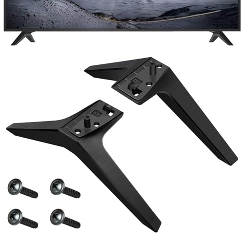 TV Standfüße für LG TV Ersatzständer, Universal Beine für LG TV-Ständer Ersatzsockel mit Schrauben Schwarz Sockelfüße Stand Base for TV Legs Replacement 49 59 55 60 65 Inch (49 59 55 Inch) von Ysislybin