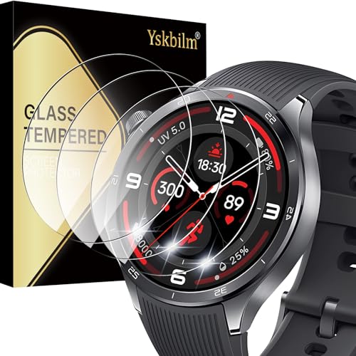 Displayschutzfolie für OnePlus Watch 3, kratzfest, gehärtetes Glas, kompatibel mit OnePlus Watch 3, 3 Stück Displayschutzfolie für OnePlus Watch 3, kratzfest, gehärtetes Glas, kompatibel mit OnePlus Watch 3, 3 Stück von Yskbilm